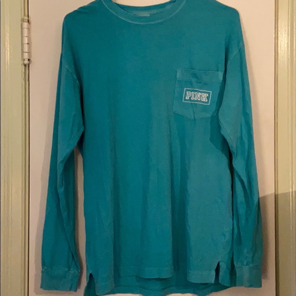 Blue-Green PINK Victoria’s Secret Long Sleeve M